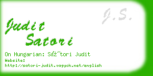 judit satori business card